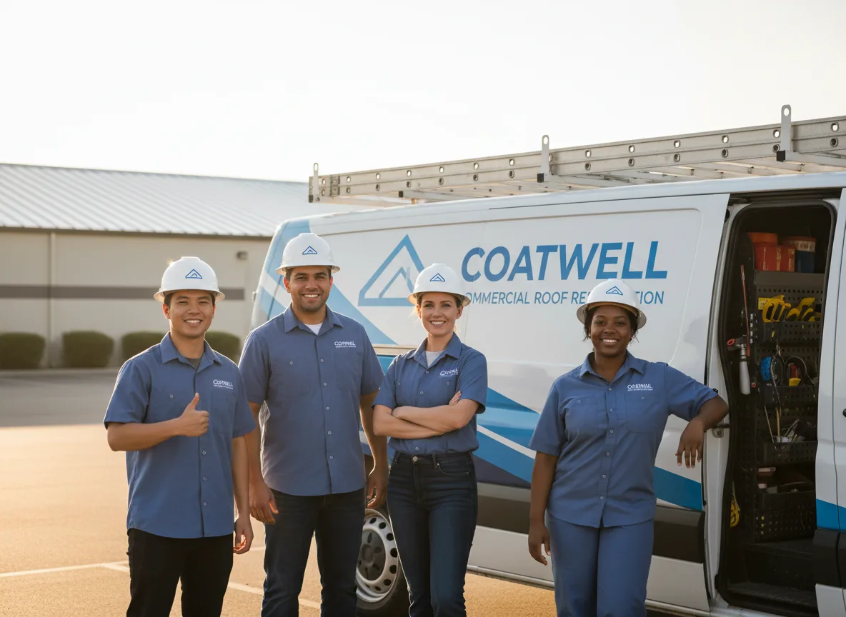 Commercial roof coating company in Dearing, KS